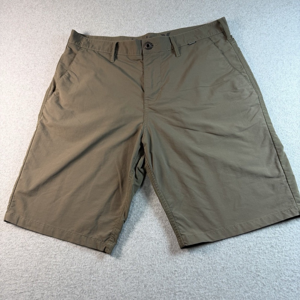 Hurley Nike Dri-Fit Mens Hybrid Shorts 32 Khaki Brown Golf Walk Chino MWS0001810